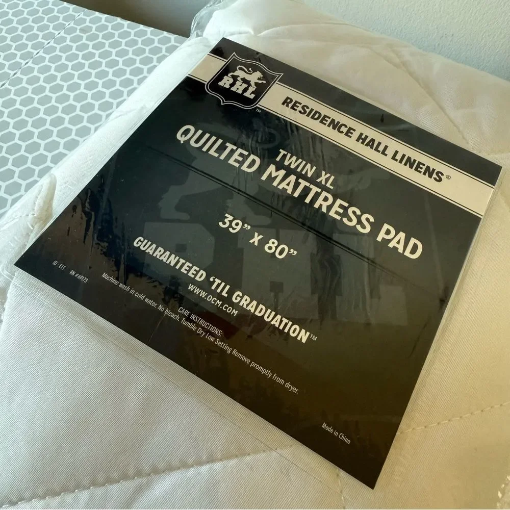 Twin XL Quilted Mattress Pad - White